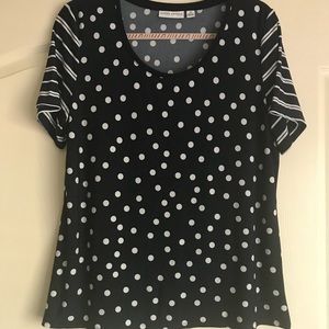 Susan Graver Liquid Knit Short Sleeve Top